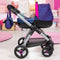 Bayer Design - Poppenwagen Style - Donkerblauw met Hartjes en Eenhoorn