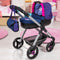 Bayer Design - Poppenwagen Style - Donkerblauw met Hartjes en Eenhoorn