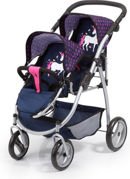 Bayer Design - Poppenwagen Twin - Blauw - 26554AA