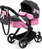 Bayer Design - Poppenwagen XEO in zwart, wit/roze