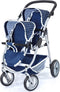 Bayer Poppenwagen Twin Blauw 60 Cm