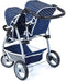 Bayer Poppenwagen Twin Blauw 60 Cm