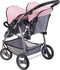 Bayer Poppenwagen Twins grijs en roze 26508AA