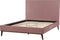 BAYONNE - Tweepersoonsbed - Roze - 140 x 200 cm - Fluweel