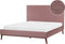 BAYONNE - Tweepersoonsbed - Roze - 160 x 200 cm - Fluweel