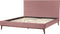 BAYONNE - Tweepersoonsbed - Roze - 180 x 200 cm - Fluweel