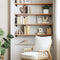 vidaXL - Wandschap - 80x20x2,5 - cm - massief - beukenhout