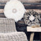 Bazar Bizar de Coastal Juju | Wanddecoratie veren & schelpen | Wit | Ø 60 cm