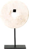 Bazar Bizar De Marmeren Disc op Stand - Wit - L