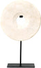 Bazar Bizar De Marmeren Disc op Stand - Wit - L