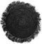 Bazar Bizar De Raffia Kussenhoes - Rond - Zwart - L