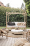 Bazar Bizar De Raffia Kussenhoes - Rond - Zwart - L