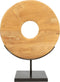 Bazar Bizar - De Teak Disc op Stand - H = 50 cm - Medium
