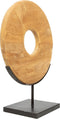 Bazar Bizar - De Teak Disc op Stand - H = 50 cm - Medium
