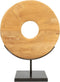 Bazar Bizar - De Teak Disc op Stand - H = 50 cm - Medium