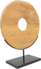 Bazar Bizar - De Teak Disc op Stand - H = 50 cm - Medium