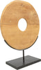 Bazar Bizar - De Teak Disc op Stand - H = 50 cm - Medium