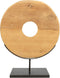 Bazar Bizar - De Teak Disc op Stand - H = 60 cm - Large
