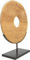 Bazar Bizar - De Teak Disc op Stand - H = 60 cm - Large