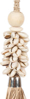 Bazar Bizar - naturel schelp en raffia tassel - naturel schelp en raffia - woonslinger