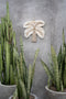 Bazar Bizar - Palmboom wanddecoratie - Katoen & schelpen - 73,7 x 10,2 x 68,6 cm