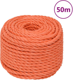 vidaXL - Werktouw - 24 - mm - 50 - m - polypropeen - oranje