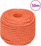 vidaXL - Werktouw - 24 - mm - 50 - m - polypropeen - oranje