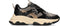 POSH by Poelman GIGI - Dames Sneakers - Chunky zool 5 cm - Zwart met beige