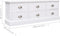 vidaXL - Tv-meubel - 108x30x40 - cm - massief - paulowniahout - wit