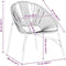 vidaXL - Tuinstoel - PE-rattan - zwart