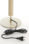 Light & Living Tafellamp Kulai - 49cm - Beige/Nikkel - excl. kap
