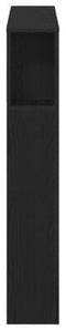 vidaXL - Hoofdbord - Kast - Zwart - Eiken - 100x19x104,5 - cm - Gemaakt - van - Geëngineerd - Hout