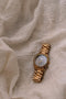 IKKI BRONX BX15 Dames Horloge - 3ATM Waterdicht - RVS - Goudkleurig / Taupe
