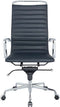 Feel Home - Hoge design bureaustoel - Echt leer - Donkerblauw
