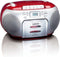 Lenco SCD-420 - Draagbare radio/CD-speler - FM radio en cassette - Rood