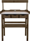 Esschert Design Oppottafel met lade en rek bruin