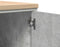 vidaXL - Garagekast - 40x51x85 - cm - massief - grenenhout - betongrijs