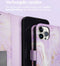 iMoshion Hoesje Geschikt voor iPhone 12 Pro / 12 Hoesje Met Pasjeshouder - iMoshion Design Bookcase smartphone - Paars / Purple Marble