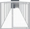 vidaXL - Kippenhok - met - ren - 110x813x110 - cm - gegalvaniseerd - staal - antraciet