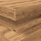 vidaXL - Salontafel - met - LED-verlichting - 90x50x40cm - artisanaal - eikenkleur