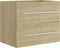 vidaXL - Wastafelkast - 60x38,5x48 - cm - bewerkt - hout - sonoma - eikenkleurig