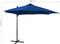 vidaXL - Zweefparasol - met - paal - en - LED-verlichting - 300 - cm - azuurblauw