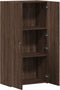 vidaXL - Archiefkast - 60x32x115 - cm - bewerkt - hout - bruin - eikenkleur