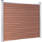 vidaXL - Schuttingpanelenset - 699x146 - cm - HKC - zwart