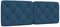 vidaXL - Hoofdbordkussen - 140 - cm - stof - blauw