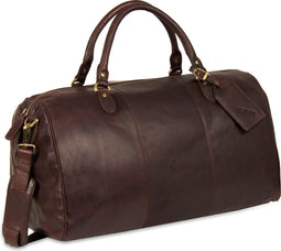 Justified Leren Weekendtas Laptoptas 13 inch Max Bruin