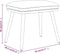 vidaXL - Voetenbank - 45x29,5x35 - cm - stof - crèmekleurig