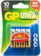 GP Ultra Plus - Alkaline AAA - 1.5 V - 4 stuks