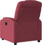 Fauteuil verstelbaar stof wijnrood