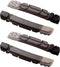 BBB Cycling V-Remblokken TriStop - Velgrem - Compatibel met Mountainbike - Grijs - BBS-15T
